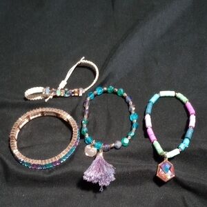 Multicolor Beaded Women’s Bracelet Set